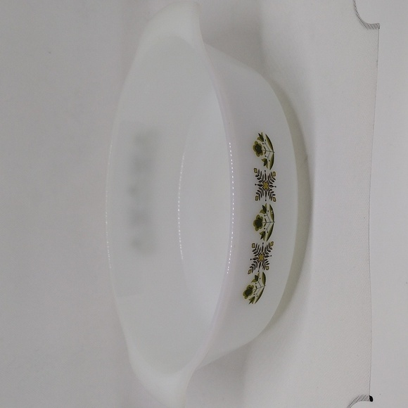 Vintage Anchor Hocking‎ Fire King Green Meadow 1.5 Quart Oval Casserole Dish - Picture 6 of 13